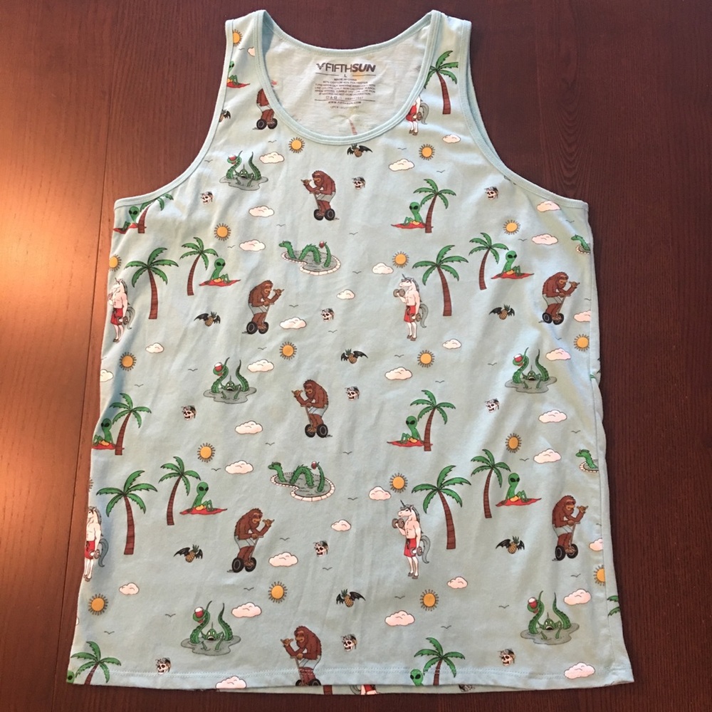 FifthSun men’s funky graphic tank